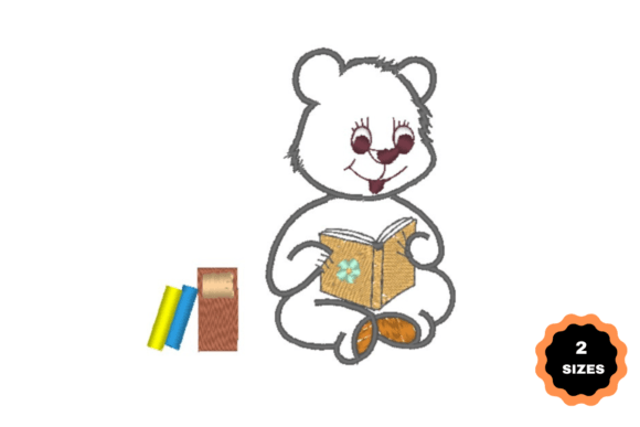 Bear Studying Embroidery Review for Boutique Apparel