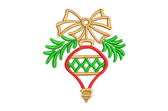 Christmas Ornament with Bow Embroidery Review