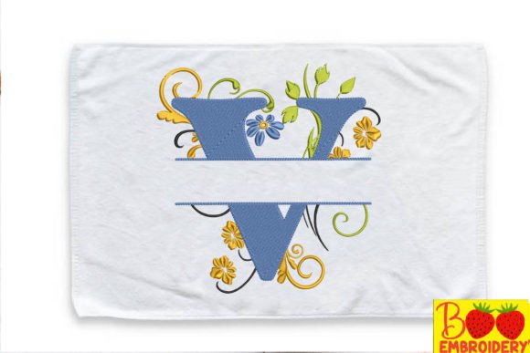 Floral Letter V Embroidery Review