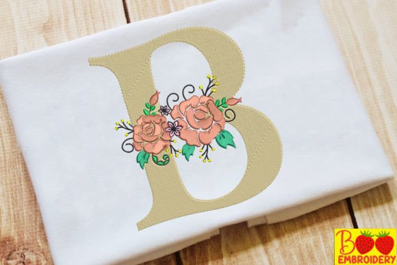 Letter B and Flower Embroidery Review