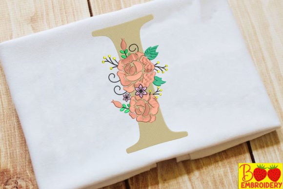 Letter I and Flower Embroidery Design Review