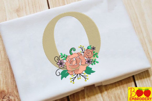 Letter O and Flower Embroidery Review
