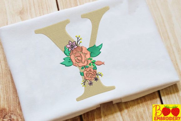 Letter Y and Flower Embroidery Review