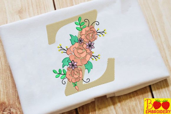 Letter Z and Flower Embroidery Review