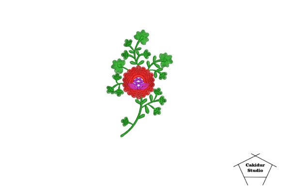 Red Purple Flower Embroidery Review