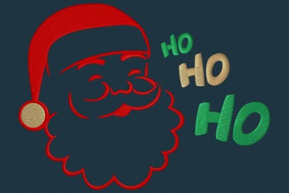 Santa Head Ho Ho Ho: A Seller’s Take on This Christmas Embroidery Design