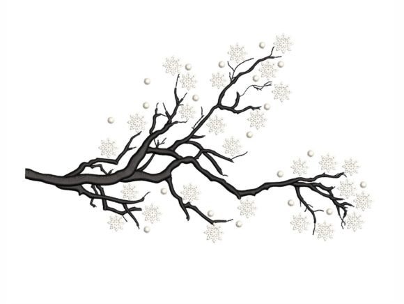 Winter Branch Embroidery Design Review