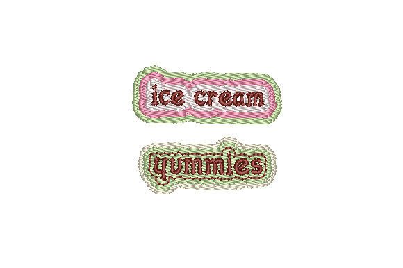 Yummies and Ice Cream Text Embroidery Review